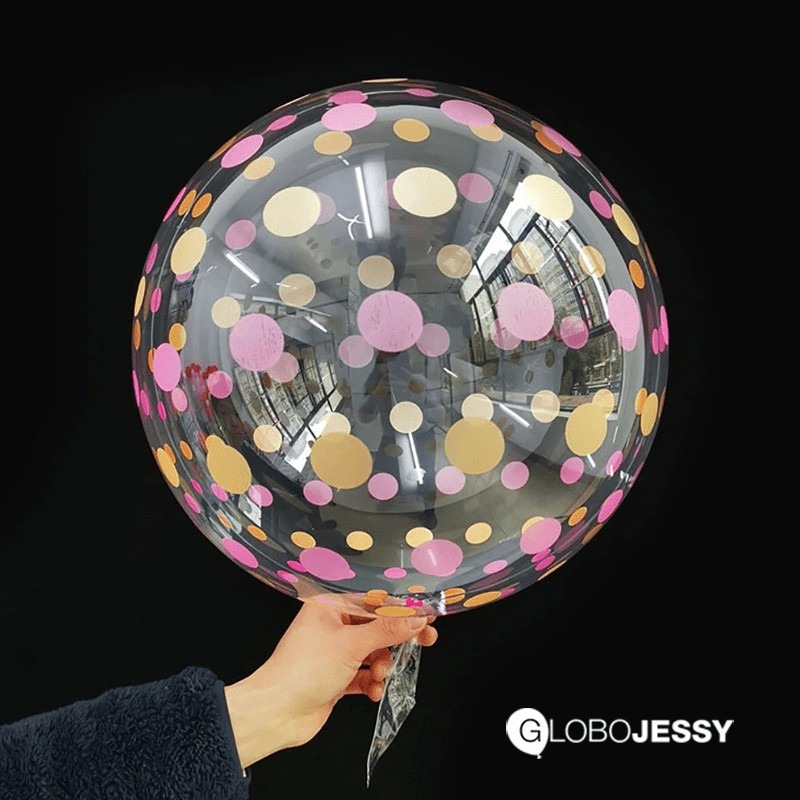 Globo Silicona #18 Con Confeti x 1 Und