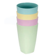 Set De Vaso Multicolor Pastel 12 x 8 cm x 4 Und 