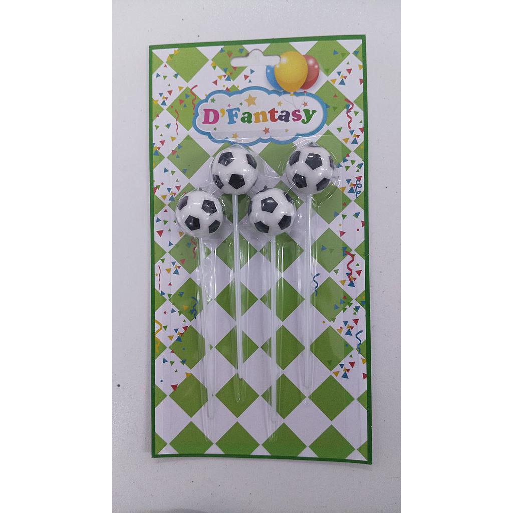 Velas Pelota D´Fantasy x 4 Und 