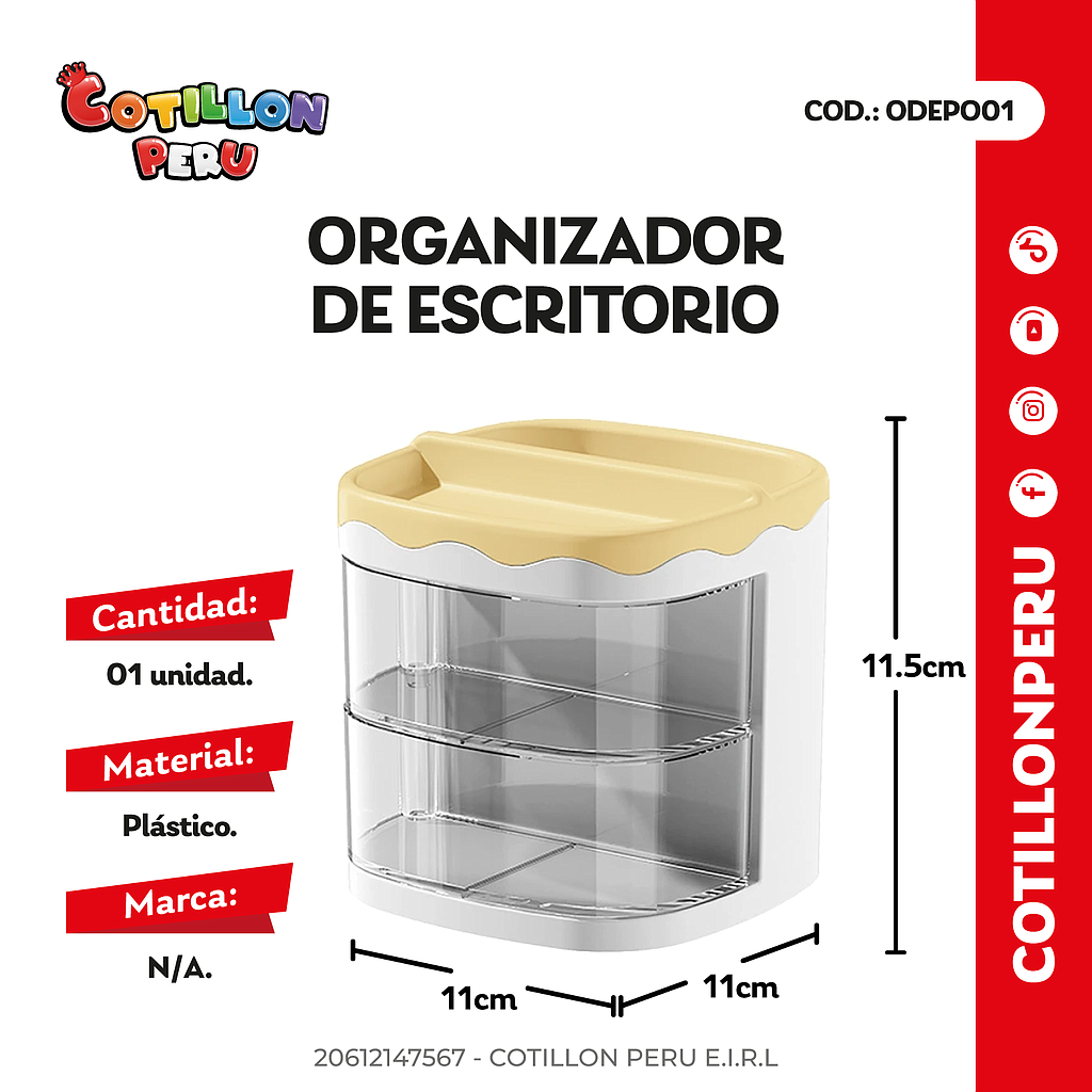 Organizador De Escritorio Para Oficina x 1 Und 